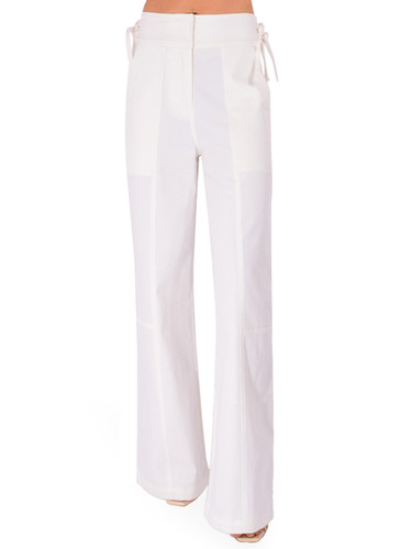 CHRISTY LYNN Aspyn Pant in White Front View 
