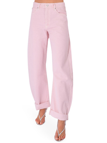 FRAME The Bubble Jean in Taffy Pink Front View 