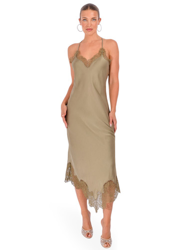 BA&SH Chiarina Dress in Green