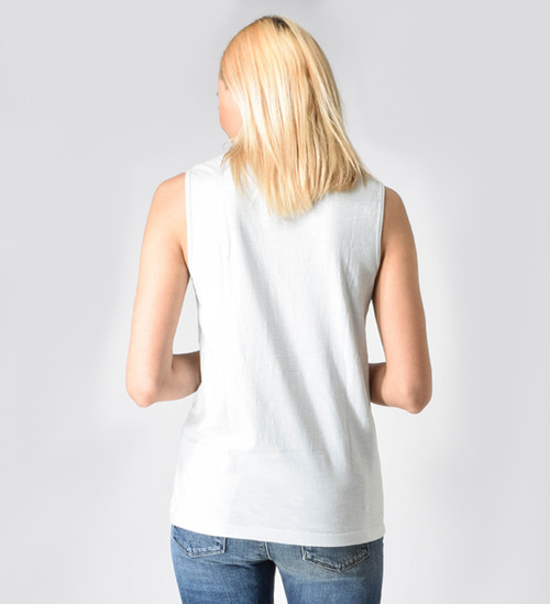 Pepin Frida Sleeveless Tee in Sky Blue Back View