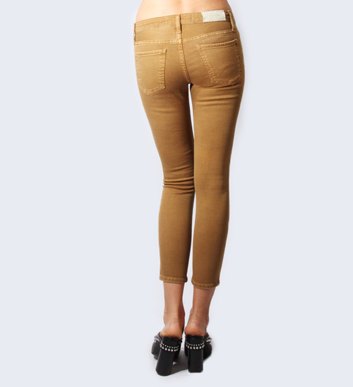 IRO Alyson Skinny Jean in Olive Back View 