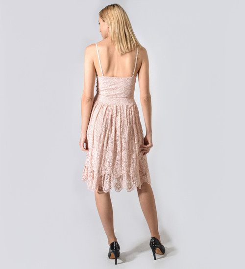 Nightcap Balconette Dress in Petal Back View 