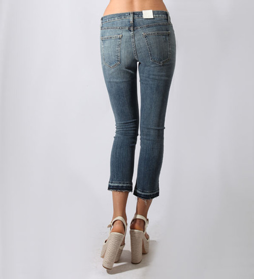 Current/Elliott The Cropped Straight Leg Jean Back View 