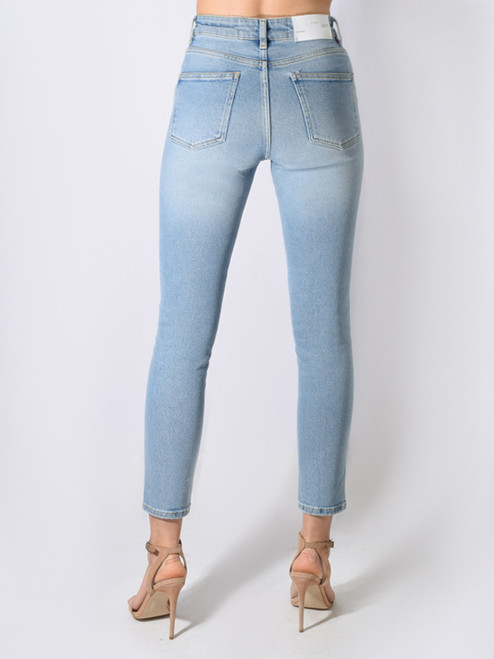 IRO Gaety Jean in Light Blue Back View 
