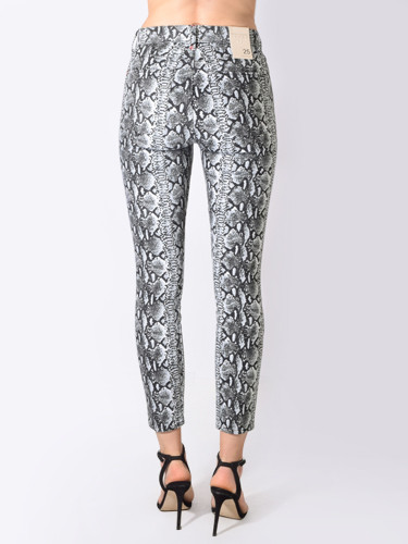 Alice & Olivia Good High Rise Skinny Jeans in Snake Back View 