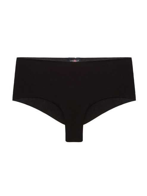 COSABELLA Soft Cotton Boyshort in Black Product Shot 