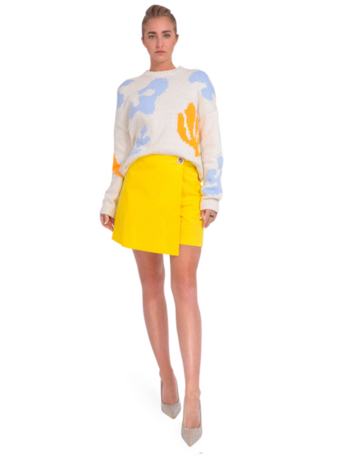 Ottod'Ame Mini Culotte in Yellow Full Outfit 