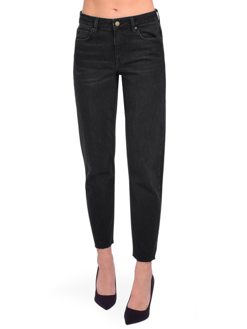 BA&SH Evan Jeans in Blackstone Front View 