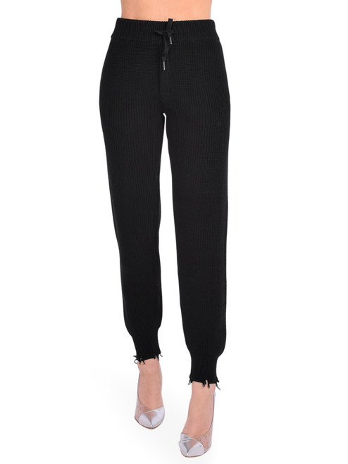 SER.O.YA Ida Jogger in Black Front View 