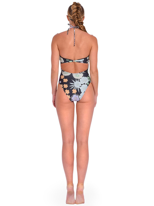 OOPS COOL Floral Swimsuit Back View 