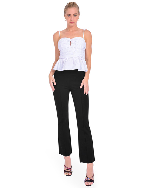 TANYA TAYLOR Hayes Top in White Full Outfit 
