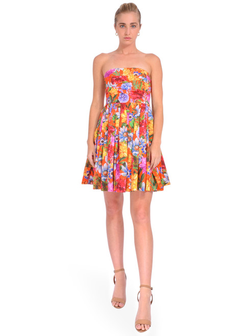 CARA CARA Nadia Dress in Fiesta Blossom Front View 1