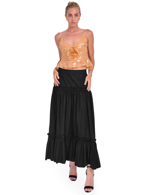 DELFI Anya Top in Nude/Gold Full Outfit 