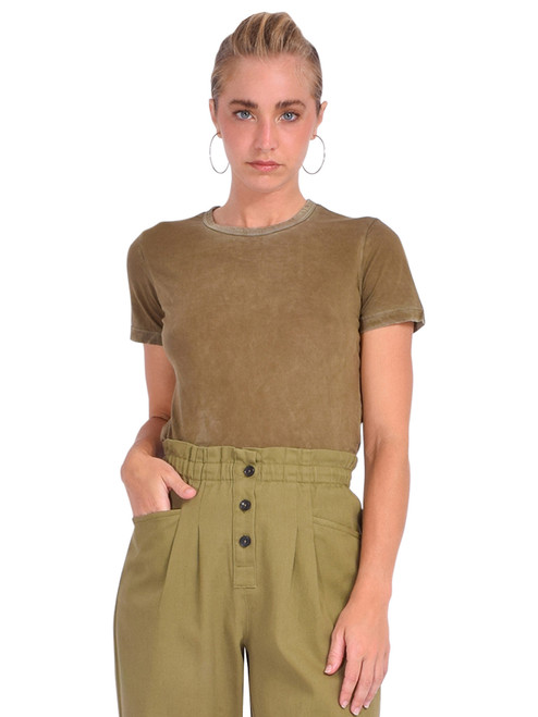 COTTON CITIZEN Standard Tee in Vintage Fern Front View 