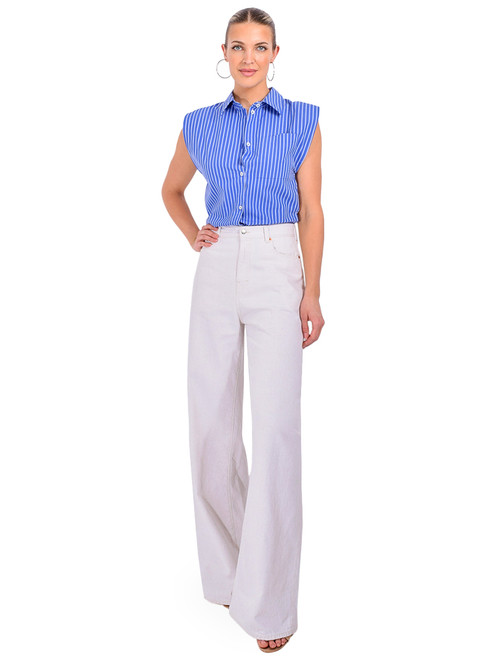 Bellerose Vintage Parthe Jeans in White Full Outfit 