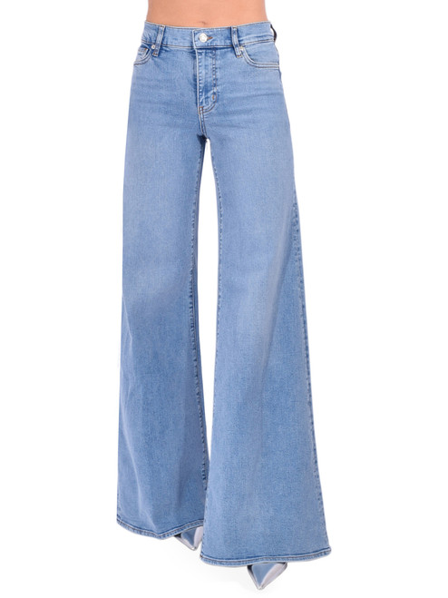 FRAME Le Palazzo in Lark Blue Front View 