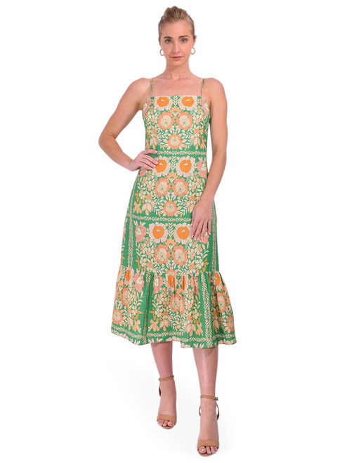 GILNER FARRAR Devora Dress Irish Rose Print Front View 2