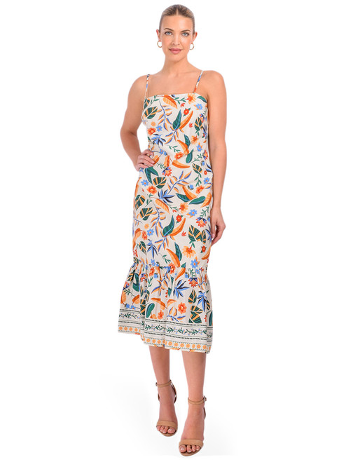 GILNER FARRAR Devora Dress in Peruvian Lily Front View 1