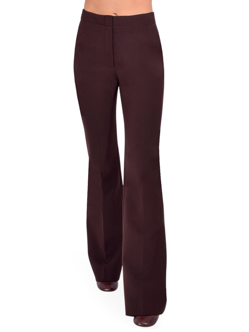 SIMKHAI Kenna Trouser in Chocolate Front View 