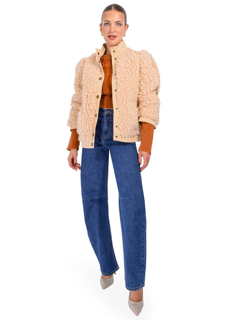 LEON & HARPER Vyvian PLN Coat in Off White Full Outfit 