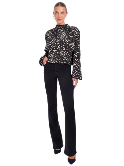 BA&SH Delphine Top in Spotted Noir Full Outfit 