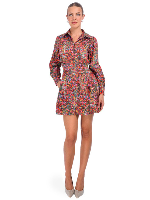 LOVE THE LABEL Marta Dress in Harelquin Front View 2