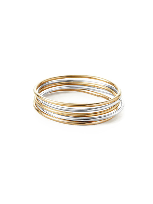 JENNY BIRD Dane Two-Toned Bangle Set Product Shot 