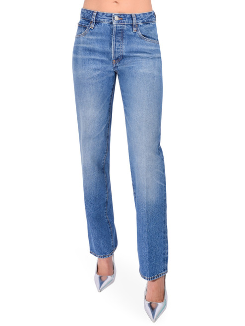 FRAME Essential Jeans in Fighter Front View 