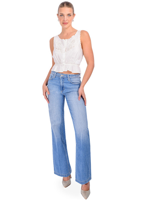 L'AGENCE Scottie Wide-Leg Jean in Anaheim Full Outfit 