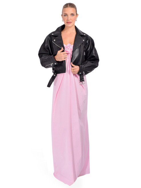 LAMARQUE Dylan 80's Biker Jacket in Black Full Outfit 
