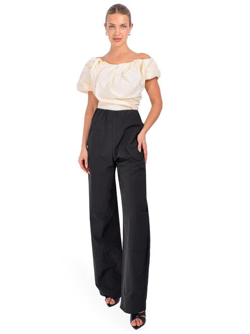 PARIS GEORGIA Cocoon Trackpant in Black Full Outfit 