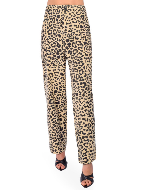 LEON & HARPER Piala Leo Pant in Brown Front View 