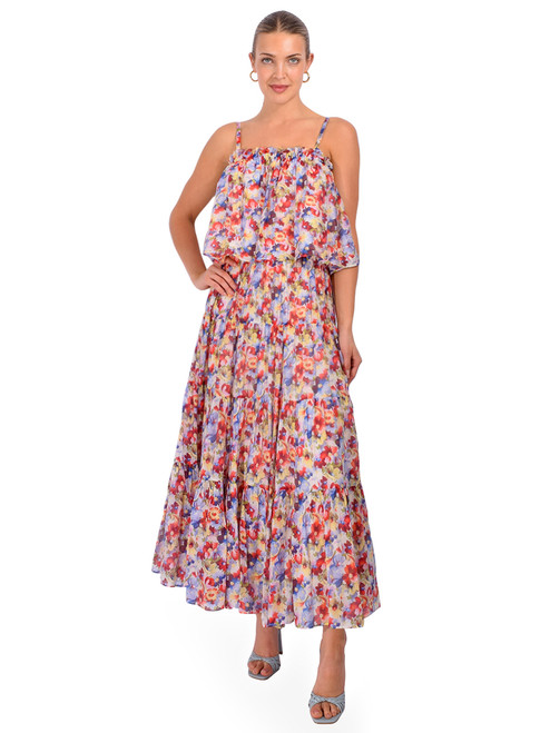 CINQ À SEPT Wildflower Bunch Harper Skirt in Multi Full Outfit 