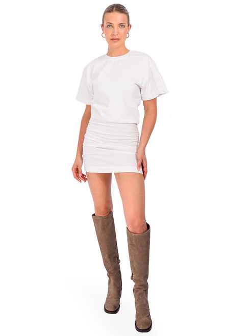 SER.O.YA Georgie Mini Dress in White Front View 1