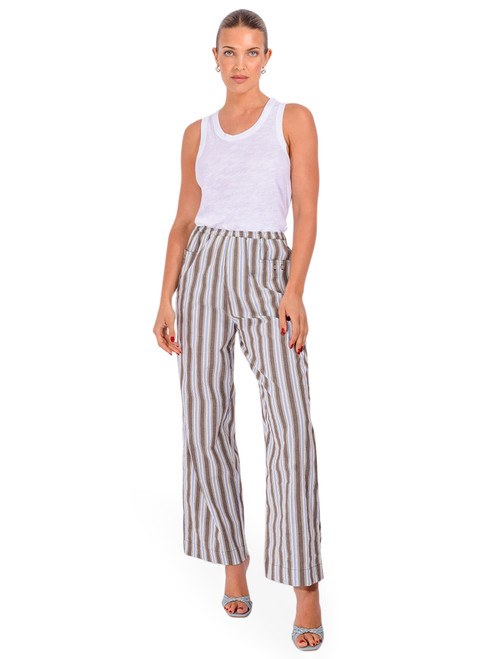 CHRLDR Ava Mock Layer Tank Top in White Full Outfit 