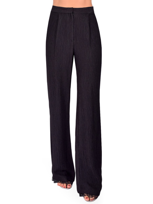 SABINA MUSAYEV Erik Pants in Black Front View 