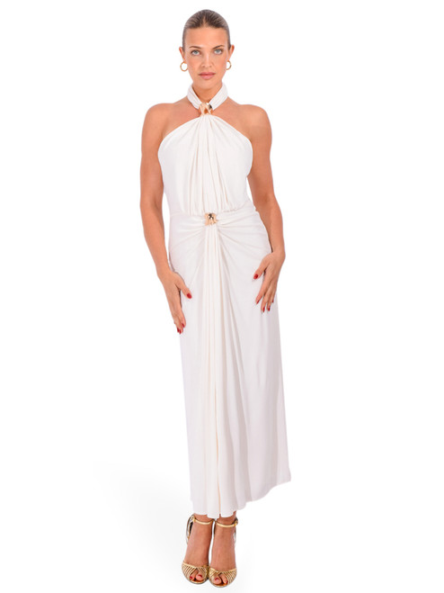 CINQ À SEPT Bangle Kaily Dress in Ivory Front View 1