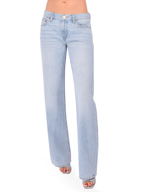 RE/DONE Loosie Jean in Silver Springs Front View 