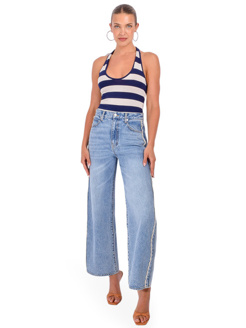 SER.O.YA Danie Tank in Navy Stripe Full Outfit 