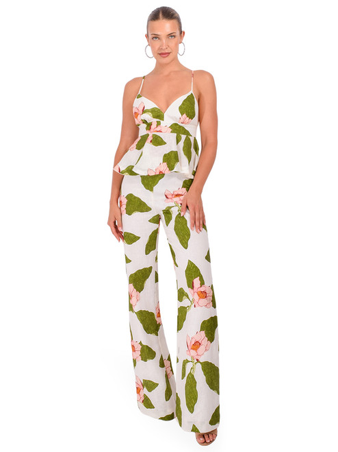 CARA CARA Sunflower Pant in Ivory Lotus Full Outfit 

