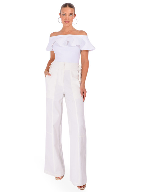 CHRISTY LYNN Loris Top in White Full Outfit 