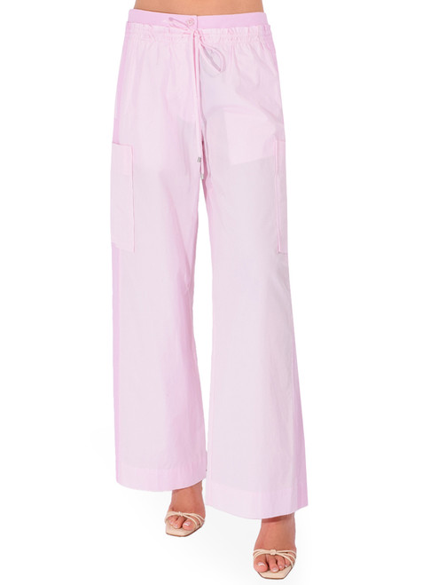 3.1 PHILLIP LIM Double Waistband Poplin Pant in Pink