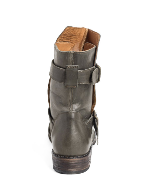 FIORENTINI & BAKER Shadyd Boot in Grey Rust Back View 