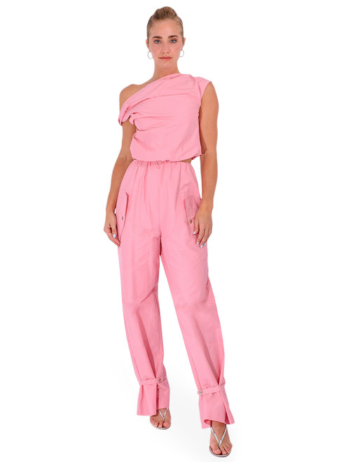 PARIS GEORGIA Alice Top in Baby Pink Full Outfit

