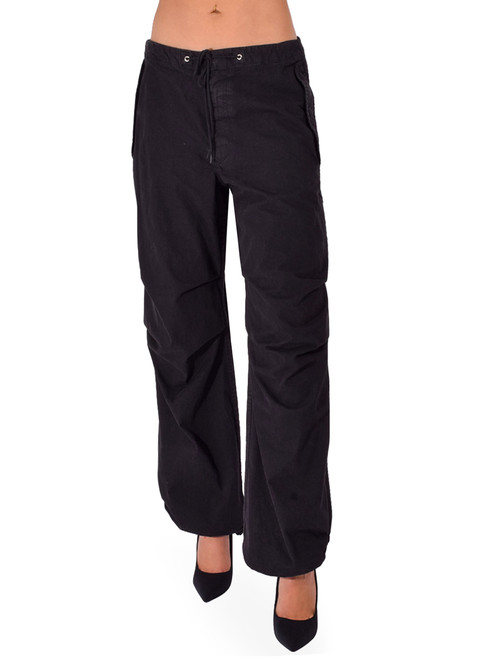 RE/DONE Outer Pant in Black Front View 