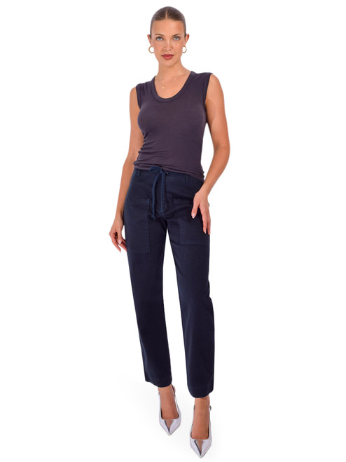 PHARAOH Ezra Pant in Tencel Twill Ink Full Outfit 