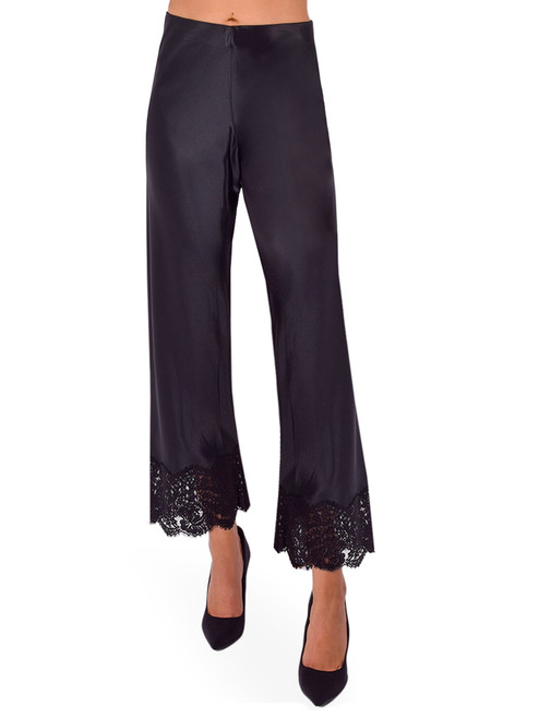 CAMI NYC Bristol Lace Pant in Black Front View 
