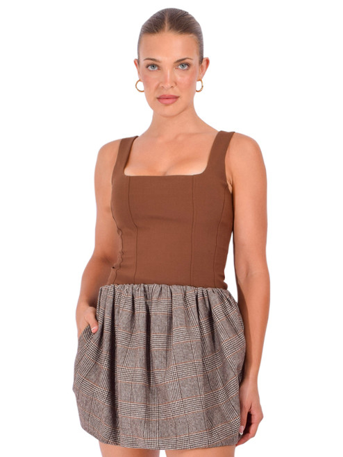 OTTOD'AME Corset in Cacao Front View 