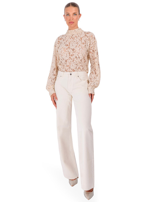 THE NEW SOCIETY Andy Lace Blouse in Whisper White Full Outfit 

