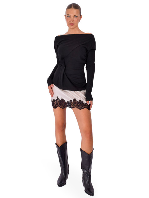 PARIS GEORGIA Lou Modal Top in Black Full Outfit 